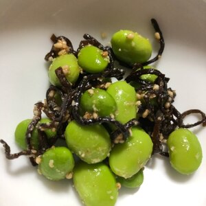 枝豆の塩昆布和え